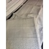 Linge ancien - Parure de lit en lin brodé