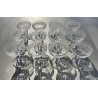Baccarat - série de 12 coupes en cristal modèle Lucullus