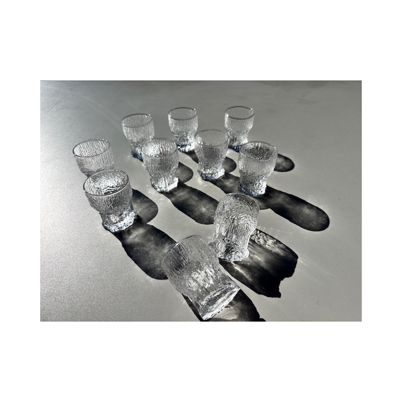 Iittala - 10 verres à liqueur design Tapio Wirkkala