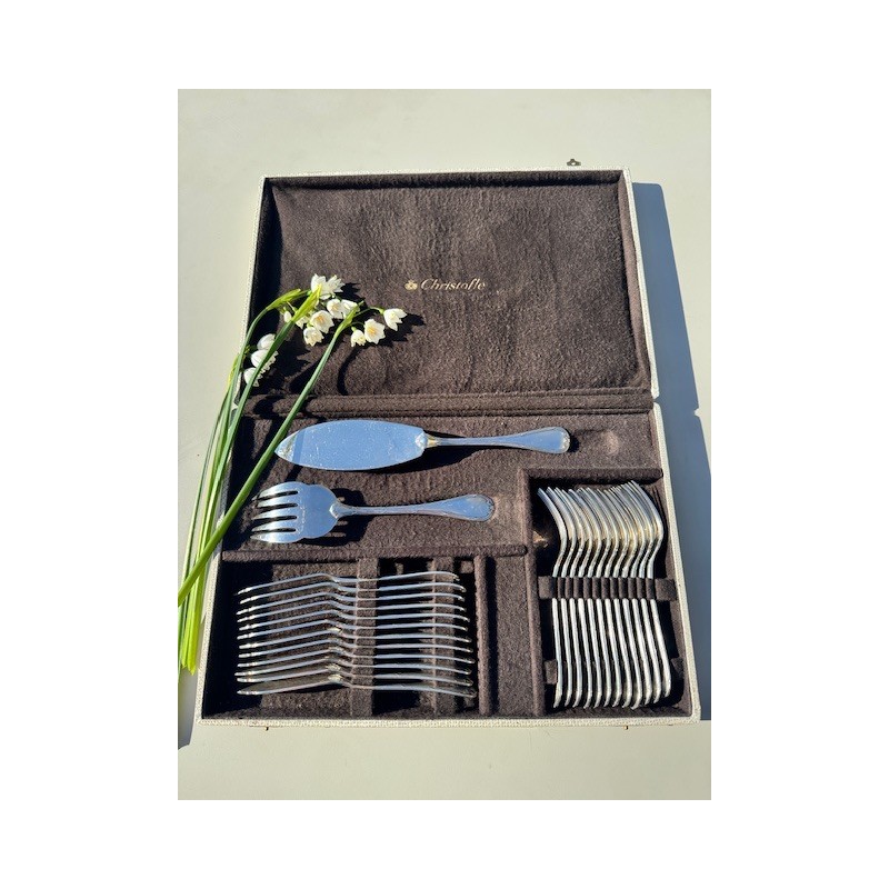 Christofle - Coffret service à poisson modèle Rubans