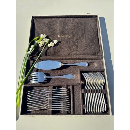 Christofle - Coffret service à poisson modèle Rubans