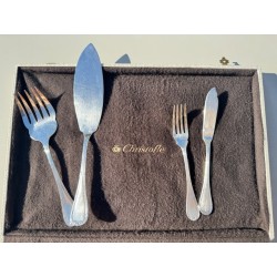 Christofle - Coffret service à poisson modèle Rubans