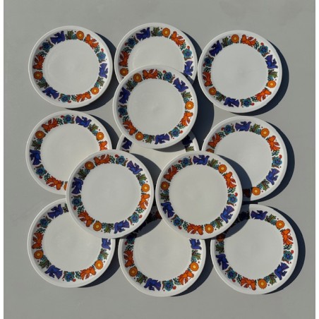 Villeroy & Boch - 12 assiettes à dessert modèle Acapulco