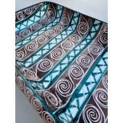 Robert Picault - Très Grand plat rectangulaire en faïence