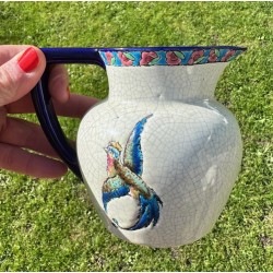 Longwy - Magnifique service à café en émaux