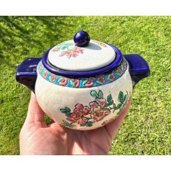 Longwy - Magnifique service à café en émaux