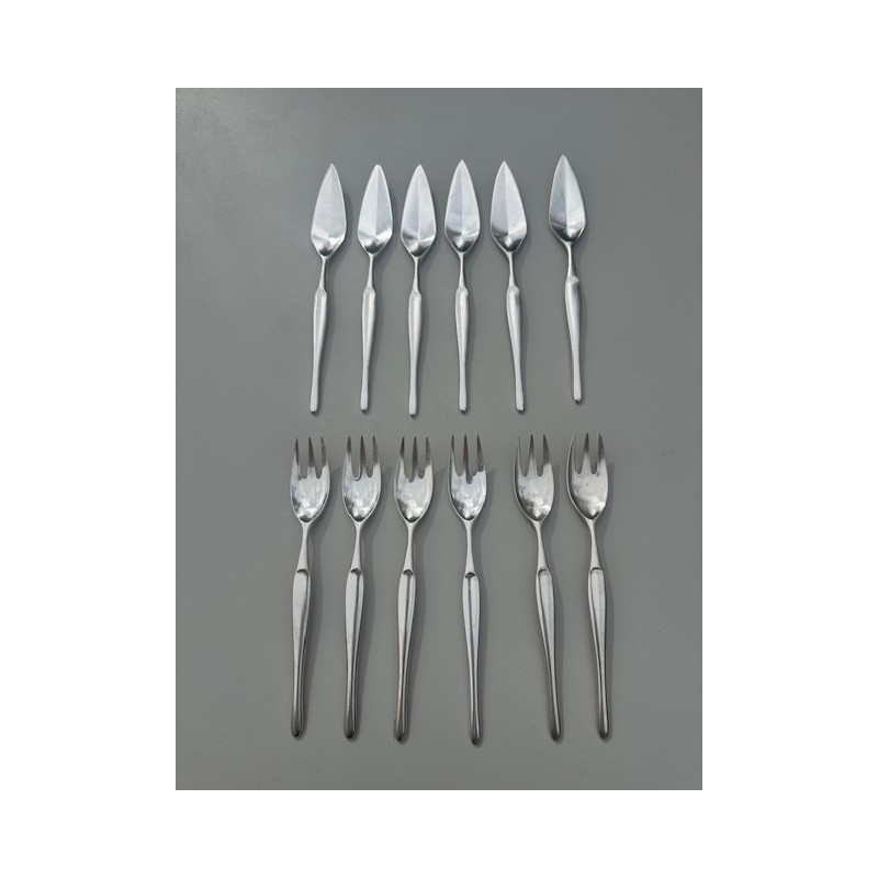 Christofle & Tapio Wirkkala - Service Duo 6 couverts à poisson