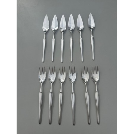 Christofle & Tapio Wirkkala - Service Duo 6 couverts à poisson