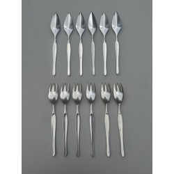 Christofle & Tapio Wirkkala - Service Duo 6 couverts à poisson