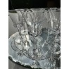 Val St Lambert - 10 verres à vin en cristal modèle Poitiers Taillé