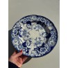 Creil & Montereau - Grand Plat circulaire et creux Flora XIXème