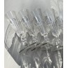 Baccarat XIXème - 10 flûtes anciennes en cristal demi fort