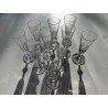 Baccarat XIXème - 10 flûtes anciennes en cristal demi fort