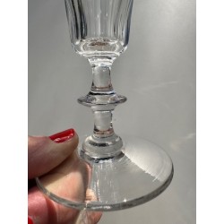 Baccarat XIXème - 10 flûtes anciennes en cristal demi fort