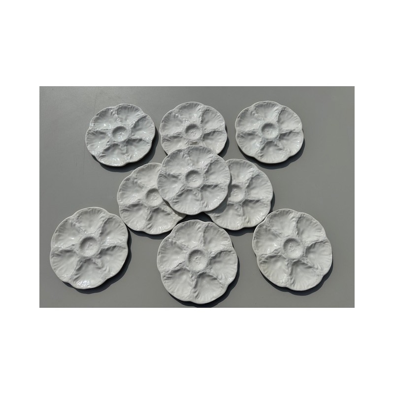 Gien - Service barbotine à huîtres