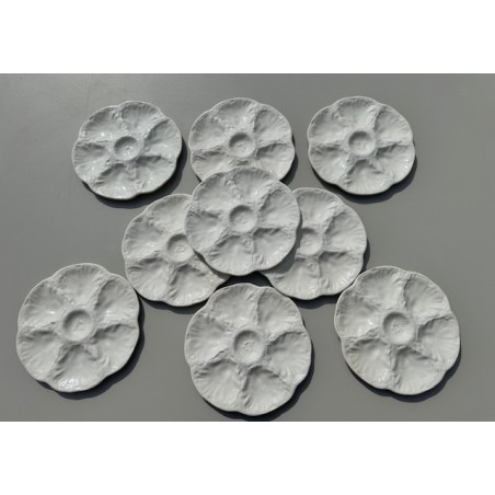 Gien - Service barbotine à huîtres