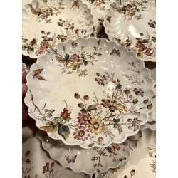 Terre de Fer anglaise - belle série de 18 assiettes
