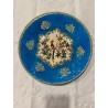 Longwy - Plat circulaire en émaux cloisonnés