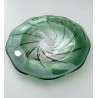 Val Saint Lambert - Grande coupe XXL en cristal vert