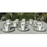 Limoges - Belle série de 10 tasses à café époque Art Déco