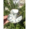 Limoges - Belle série de 10 tasses à café époque Art Déco