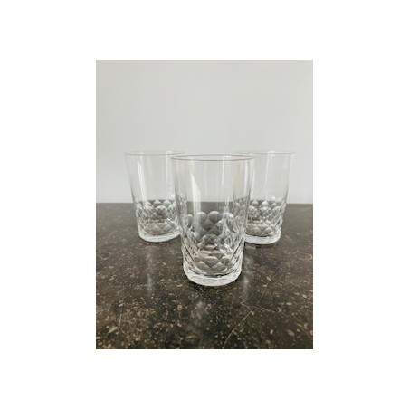 Baccarat- Série de 3 verres en cristal modèle Palerme