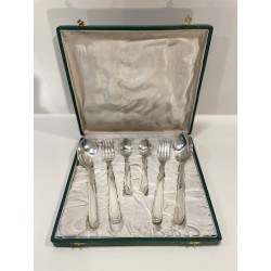 Coffret Cadeau de Mariage 6 pièces en Métal Argenté