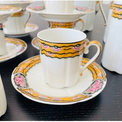 Balleroy & Cie - Entier Service à Café en porcelaine de Limoges