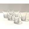 Daum - Série de 6 verres à liqueur modèle Sorcy