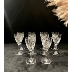 Saint Louis - Série de 10 verres à vin en cristal