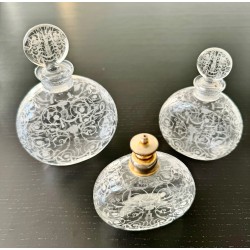 Baccarat - Garniture de toilette en cristal modèle Michel Angelo 1940