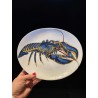 Pillivuyt - 8 assiettes au décor de Homard Bleu en porcelaine