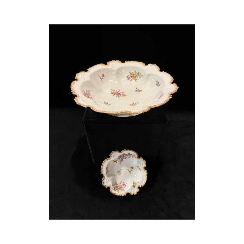 Limoges GDA - Duo de plats creux en porcelaine fine