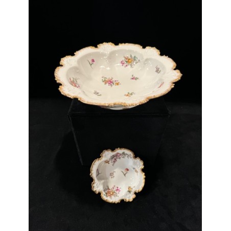 Limoges GDA - Duo de plats creux en porcelaine fine