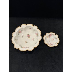 Limoges GDA - Duo de plats creux en porcelaine fine